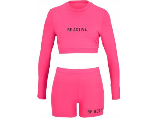 B.P.C bikini różowe szybkoschnące długi rękaw ^44