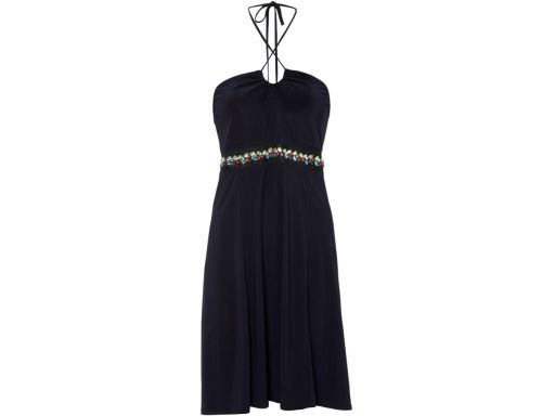 Granatowa sukienka z kamieniami r.32/34