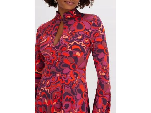 B.P.C sukienka kolorowa ze stójką 44/46.