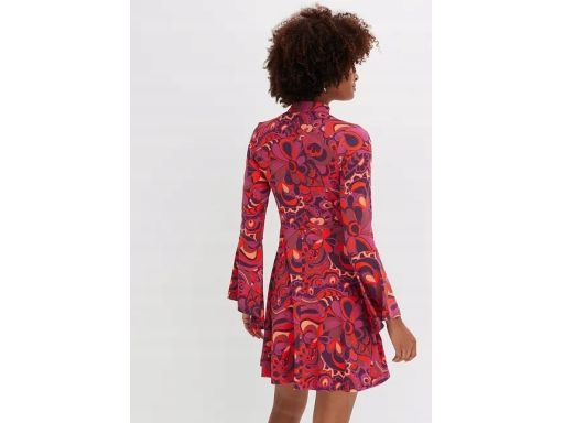 B.P.C sukienka kolorowa ze stójką 44/46.