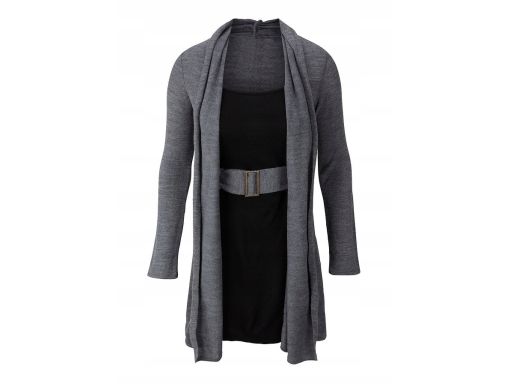 B.P.C sukienka dzianinowa z paskiem w optyce 2w1 ^36/38