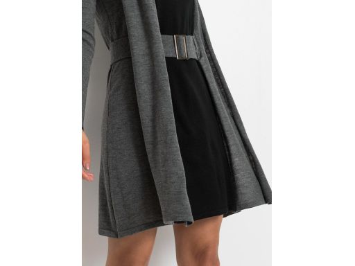 B.P.C sukienka dzianinowa z paskiem w optyce 2w1 ^36/38