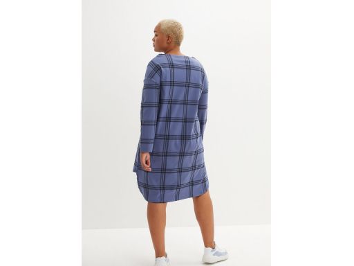 B.P.C sukienka dresowa asymetryczna w kratę 40/42.