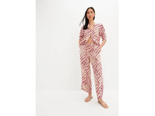 B.P.C szerokie spodnie z nadrukiem ^48