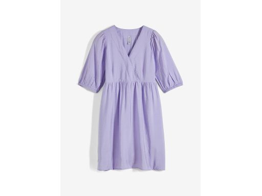 B.P.C sukienka z bufiastymi rękawami liliowa ^42