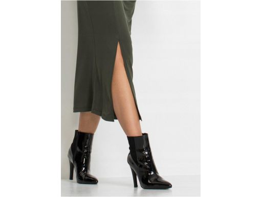 B.P.C Sukienka midi ciemna zieleń ^36/38