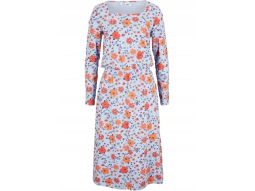 AF4796 wzorzysta sukienka midi dżersejowa r.40/42