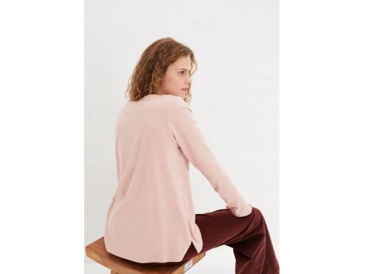 B.P.C różowa bluzka bawełniana z nadrukiem 44/46.