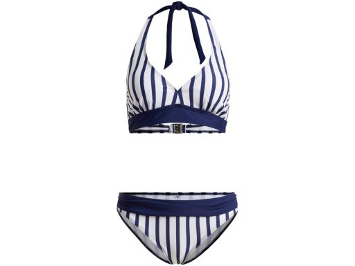 B.P.C bikini w paski biało-granatowe r.44