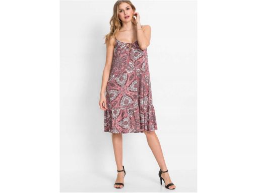 B.P.C sukienka wzorzysta z falbaną r.36/38