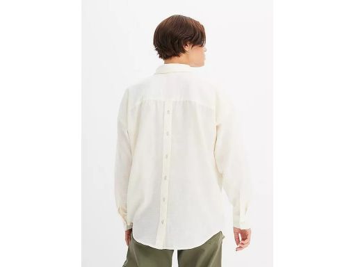 B.P.C bluzka koszulowa ecru na guziki r.48