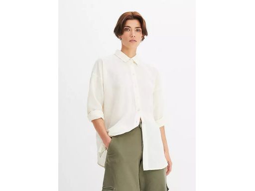 B.P.C bluzka koszulowa ecru na guziki r.48