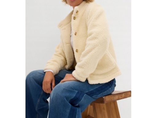 B.P.C bluza ecru rozpinana z