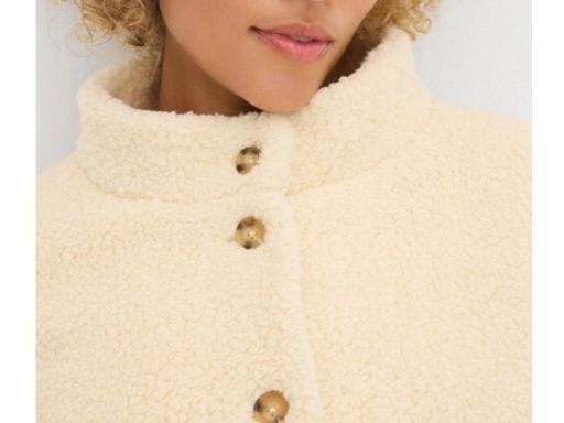 B.P.C bluza ecru rozpinana z