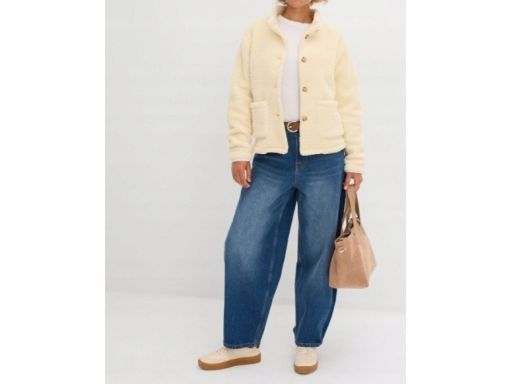 B.P.C bluza ecru rozpinana z