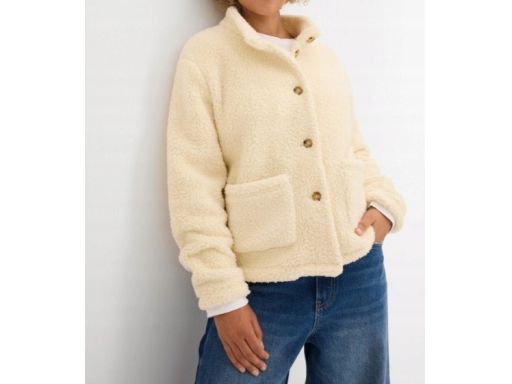 B.P.C bluza ecru rozpinana z