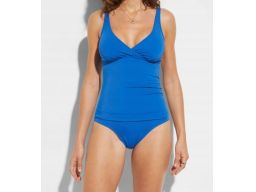B.P.C kostium jednoczęściowy niebieski efekt tankini 44.