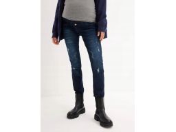 B.P.C ciążowe jeansy skinny ciemne z przetarciami r.38