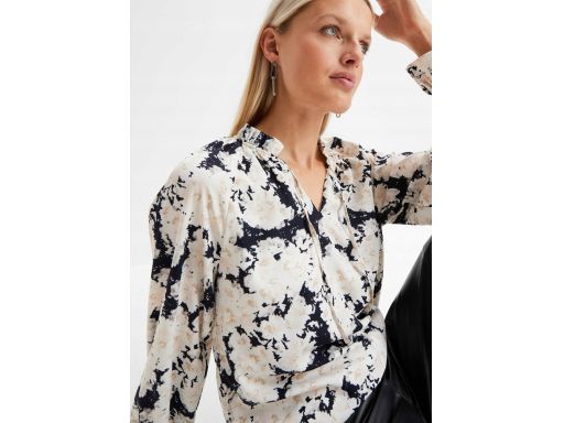 B.P.C bluzka we wzory ze stójką z wiązaniem 42.