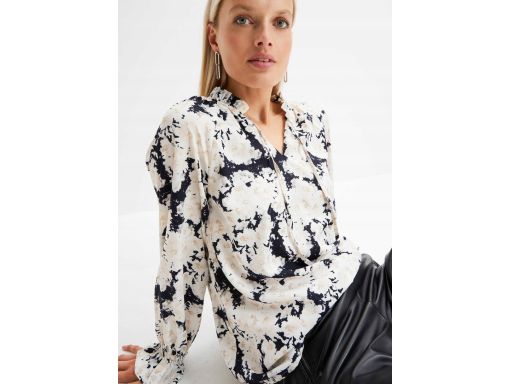 B.P.C bluzka we wzory ze stójką z wiązaniem 42.