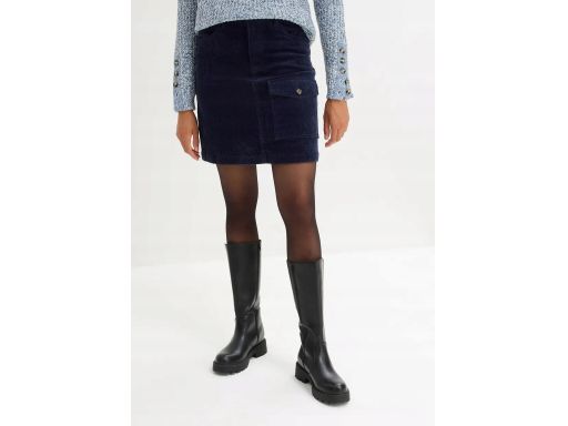 B.P.C sztruksowa spódnica granatowa cargo r.48