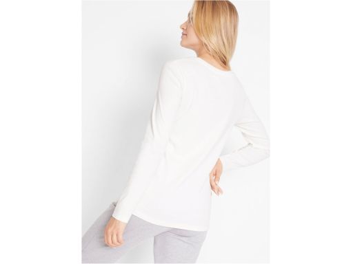 B.P.C bluzka z welurowym wzorem śmietankowa r.52/54