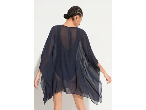 B.P.C ekskluzywna szyfonowa tunika plażowa z kamieniami r.40/42