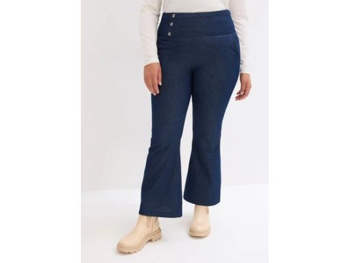 B.P.C spodnie materiałowe imitacja jeansu ocieplane r.48/50