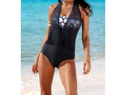 B.P.C strój kąpielowy sexi czarny z siateczką 40.