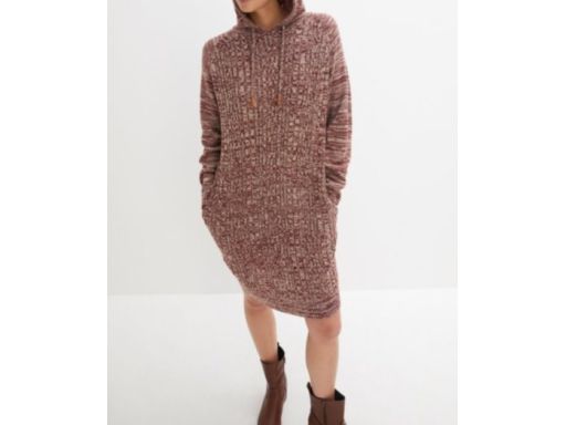 B.P.C dzianinowa sukienka z kapturem 32/34.