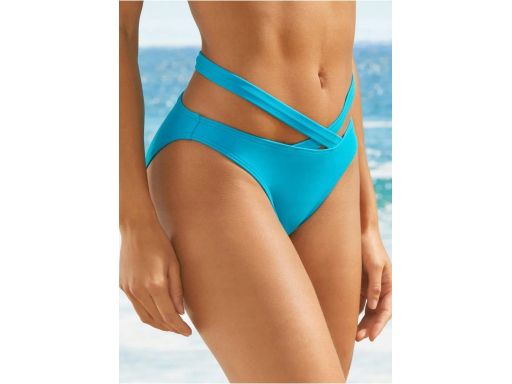 B.P.C bikini turkusowe ozdobne paski z figami 38.