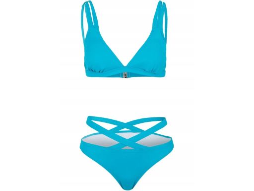 B.P.C bikini turkusowe ozdobne paski z figami 38.