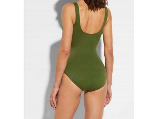 B.P.C stylowy kostium kąpielowy khaki z przewiązaniem 54.