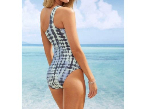 B.P.C kostium kąpielowy asymetryczny na jedno ramię we wzory 42.