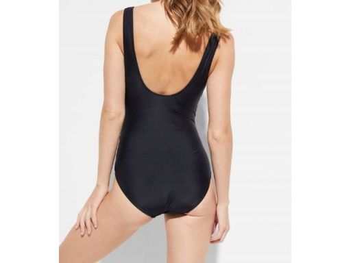 B.P.C kostium kąpielowy czarny z marszczeniami modelujący r.46