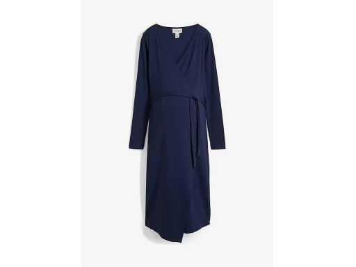 B.P.C sukienka ciążowa i do karmienia granatowa kopertowa 40/42 .