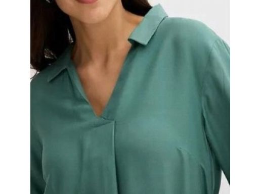 B.P.C sukienka midi zielony dymny z paskiem z wiskozy r.46