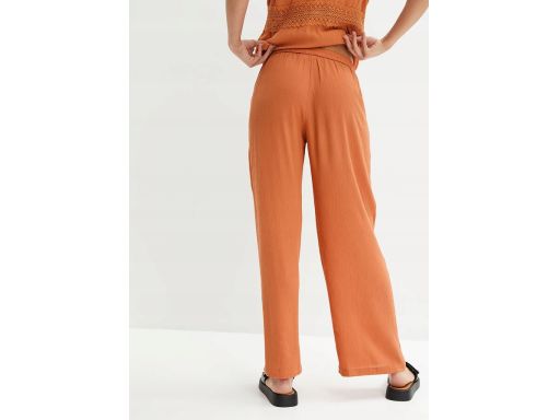 B.P.C spodnie palazzo z wiskozy miedziane ^52