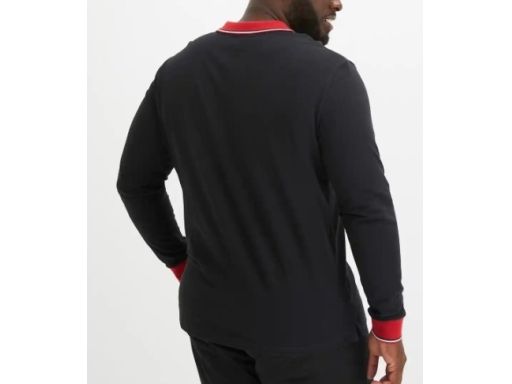 B.P.C bluzka męska polo czarna z zamkiem r.L