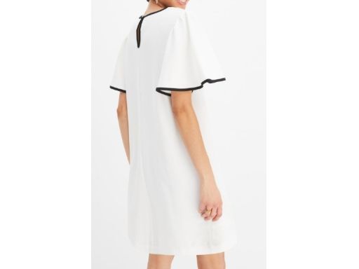 B.P.C śmietankowa sukienka z luźnymi rękawkami ^44/46