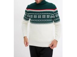 B.P.C sweter męski w norweski wzór r.XL