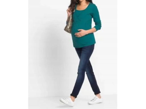 B.P.C bluzka ciążowa i do karmienia zielona bawełniana 44/46.