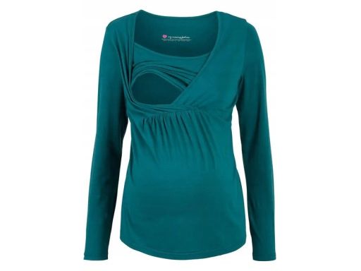 B.P.C bluzka ciążowa i do karmienia zielona bawełniana 44/46.