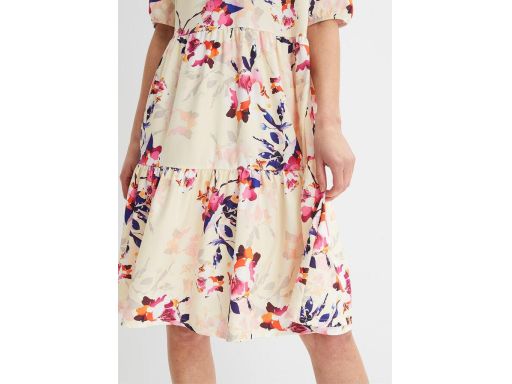 B.P.C kremowa sukienka w kwiaty ^32/34