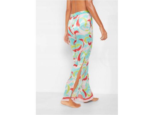 B.P.C kolorowe spodnie plażowe z rozcięciem 46.