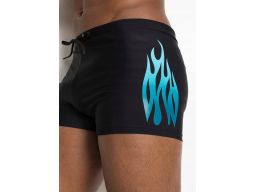 B.P.C męskie spodenki kąpielowe czarne z nadrukiem ^56/58