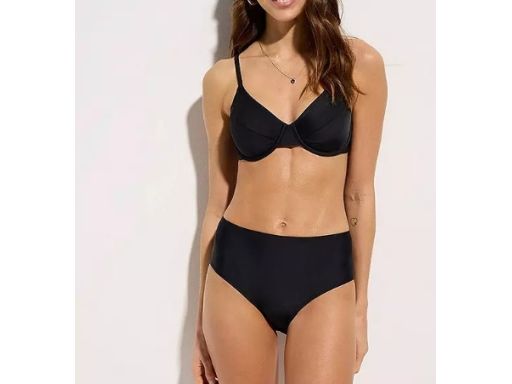 B.P.C. bikini czarne z wysokim stanem r.46(90B)