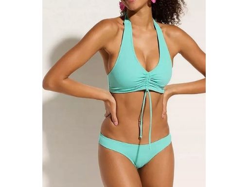 B.P.C bikini turkusowe z wiązaniem na szyi r.46
