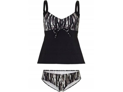 B.P.C tankini czarne we wzory z figami r.44