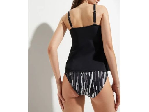 B.P.C tankini czarne we wzory z figami r.44